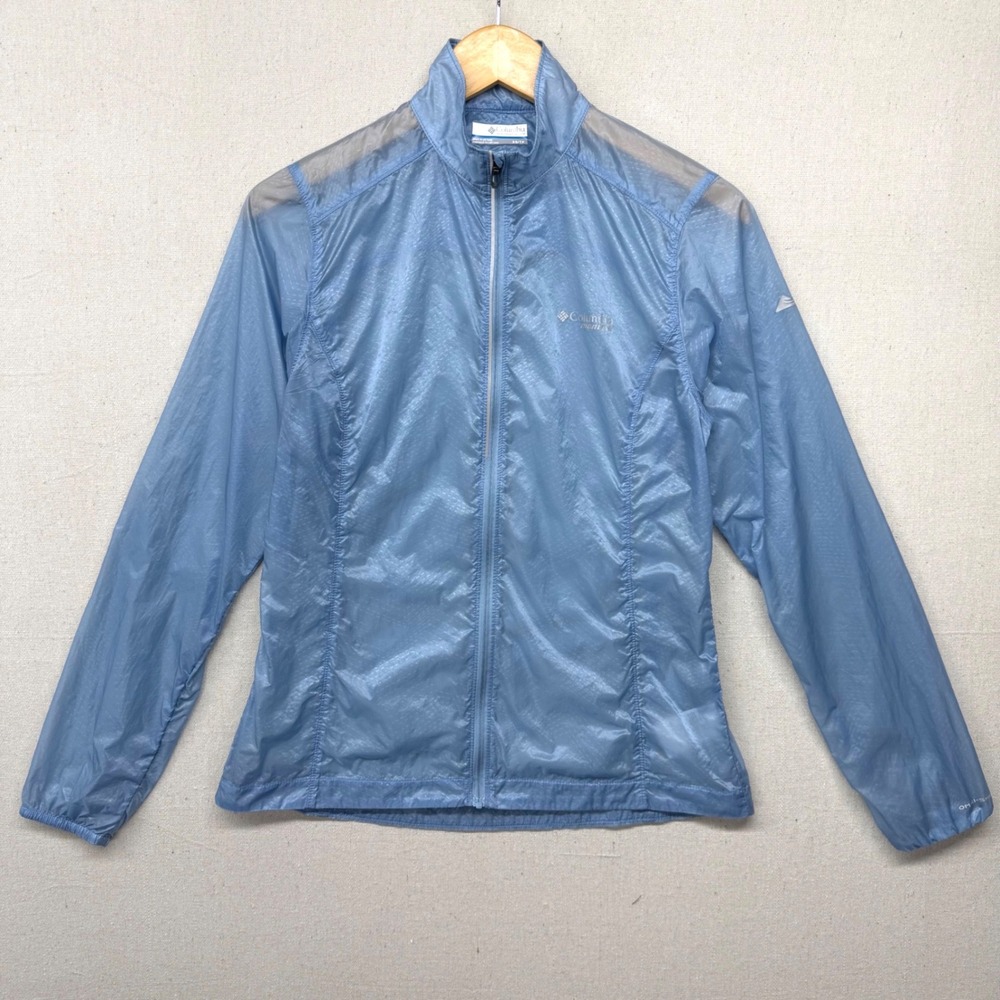 Columbia‎ Montrail Womens Blue Omni-Shield Windbreaker Jacket XS Gorpcore Hiking - Picture 3 of 16